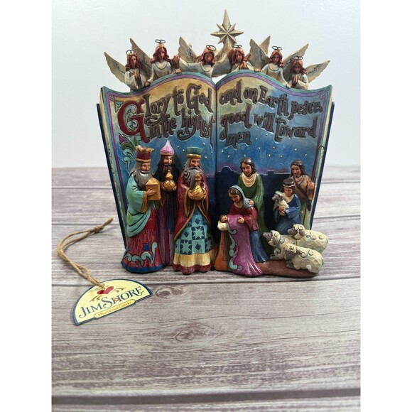 Jim Shore 2014 "The Nativity Story" Storybook Bethlehem Christmas NIB RETIRED - Picture 4 of 17